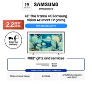 Samsung 43" The Frame LS03FA QLED 4K Vision AI Smart TV (2025) [Online Exclusive]