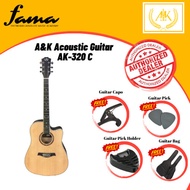 [FAMA]A&amp;K Acoustic Guitar AK-320C -41'' Full Size Acoustic Guitar