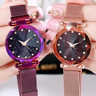 Low Price Style Random Starry Sky Watch Magnet Strap Buckle Stainless Watch