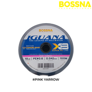 BOSSNA - IGUANA SUPER X8 PE LINE DIAMOND BRAID 100M/300M BRAIDED LINE