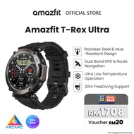 Amazfit T-Rex Ultra 47mm Smart Watch for Men, Dual-Band GPS, Route Import & Navigation, 6 Satellite 