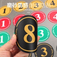 Today's New Product/Frosted PVC Number Plate Number Sticker Number Plate Table Number Plate Self-adh