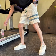 [H2O] Handsome High-End Shorts Men Casual Loose Summer Thin Jacquard Middle Pants Five-Point Men's O