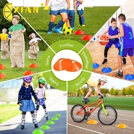 XIANS Space Markers, Soft 5 Colors Marker Cones, Sports PE Football Training Playground