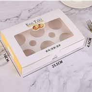 (Expert) Egg Tart Mini Cake Box Milk Pie Cake Box Egg Tart Dessert Cake Box