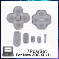 Nintendo New 3DS XL / LL - 7Pcs/set Buttons Rubber Replacement