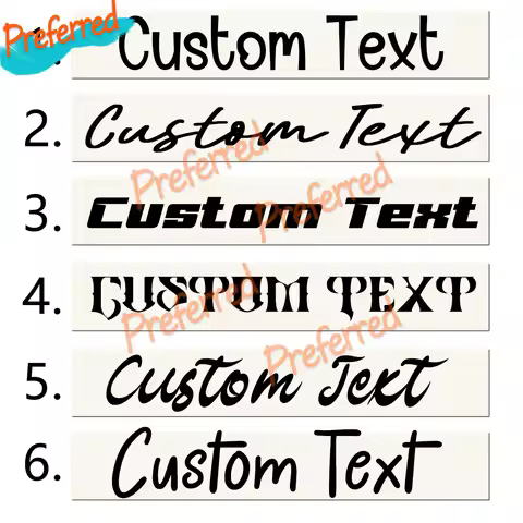 Cursive Custom Vinyl Decal Sticker Personalised Text or Logo Waterproof Decal Any Size Craft Custom 