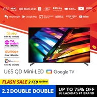 PRISM+ U65 QD Mini-LED 4K UHD HDR10+ AI Google TV 65 inch