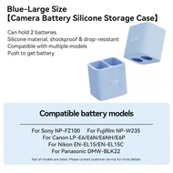 เคสเก็บแบตเตอรี่กล้อง Llano ทำจากซิลิโคน มีช่องใส่แบตคู่ เปลือกป้องกัน เหมาะสำหรับ NP-FW50, NP-W126S