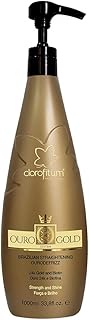 Brazilian Hair Straightener Blowout Keratin Treatment - Ourodefrizz Gold 24K by Clorofitum (1 liter / 33.8 fl oz)