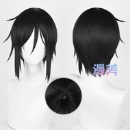 Manga Cosplay Sebastian Mikailis Black Butler Cosplay Wig Anime Character Full Length Hair Extension