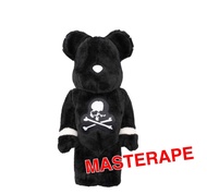 Medicom Toy Bearbrick Be@rbrick x Mastermind Japan WORLD mmj mmw stuffed BOA skull black 1000% 熊 毛毛 