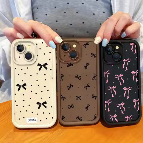 Polka Dot Bow Case for Huawei Honor X9D X9B X9A X8A X8B X7A X7B X6A X8C X9 X8 400 Pro Magic 7 Lite 6