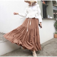 DP Fashion - CANDA CRINGKLE SKIRT, LAYER SKIRT, MAYUNG SKIRT, MODERN WOMEN'S SKIRT, MUSLIM FASHION