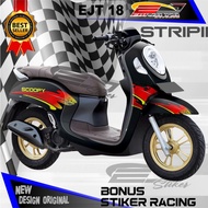 STRIPING MOTOR SCOOPY TERBARU / STRIPING STIKER SCOOPY 2013 - 2022 /