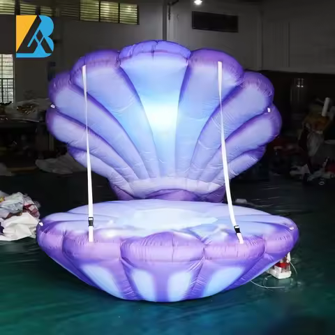 Custom Made Giant Inflatable Sea Shell for Back to the 90s Theme Party Toys