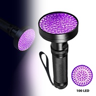【Zaylily】UV Flashlight 100 LED UV Light 395nm UV Flashlights Ultraviolet Torch Black Light Detector