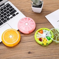 Portable Pill Box One Week Portable Portable Small Pill Box Sub-Medicine Box Mini Pills Pill Box Sub-Packing Pill Storage Box Compartment