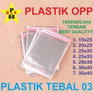 Besar Plastik Opp 30X40 - Opp 28X38 - Opp 25X35 - Opp 25X30 - Plastik
