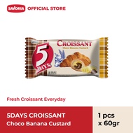 5 Days Croissant Choco Banana Custard - Croissant Chocolate Banana Bread 60g
