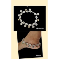 Coin anklet / Coin anklet + bell (2pcs set)