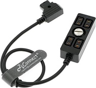 D-tap Splitter D-tap Male to 4 D-tap Female Hub Power Cable for Anton Bauer V-Mount ARRI RED Camera,