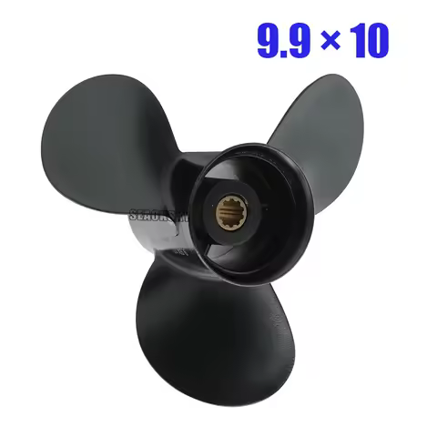 9.9x10 Propeller For Tohatsu Outboard Engine 25HP 30HP MFS25 MFS30 NSF25 NSF30 10 Tooth Spline 3R0B6