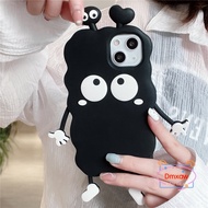 Briquettes Silicone Case OPPO Reno 8 7 6 5 Pro 4 SE 7Z 8Z 8 7 Lite A96 5G A55 A56 5G A5 A9 A31 A8 2020 F11 A3S A12E R17 R15 A3 Soft Cover Japan Cute 3D Love Heart Elf Phone Case