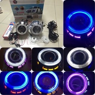 4.5INCH CCFL Dual Angel Eyes Halo H1 Bi-Xenon Headlamp Projector Lens Headlight