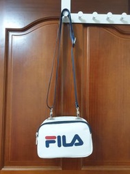 FILA 可拆式兩用隨身包-白