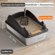 PAUL JOE/stainless steel litter box/cat litter box/stainless steel litter box with cover/litter box 