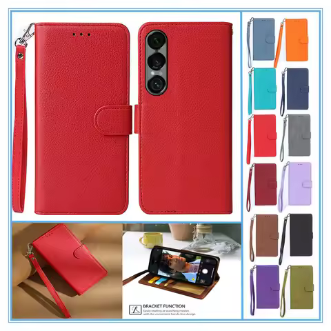 Flip Case For Sony Xperia 1 VII Case Etui Sony Xperia 1 VI V IV II III Phone Cover Wallet Leather Sh