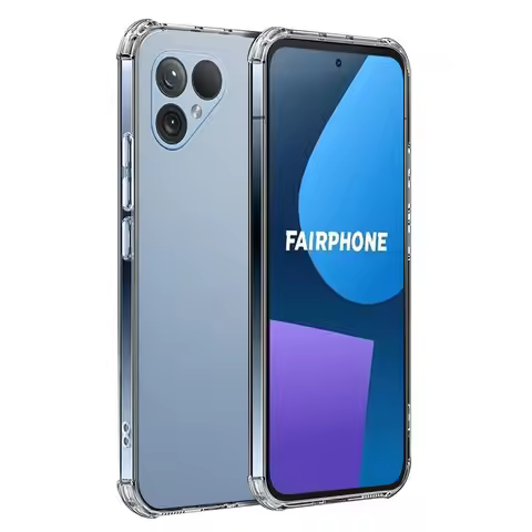 TPU Transparent Phone Case for Fairphone 6 5 Fairphone5 Protective Cover Four Corners Shockproof Fun