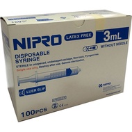 Nipro Plastic Syringe Size 3 cc.