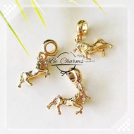 BE CHARMS 24k Gold Plated Charm Unicorn