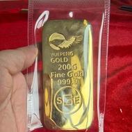 Simulation Dapeng Dr. Pang Swiss Gold Bar Gold Brick Gold Shop Bank Solid Copper Gold-Plated Sample 