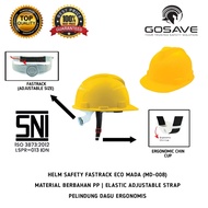 ECO Project Safety Helmet GOSAVE Fastrack Safety Helmet Yellow SNI SNI GOSAVE ECO Safety Helmet Fast