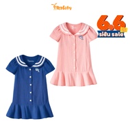 Rabity girls' short-sleeved sailor collar dress 950.129