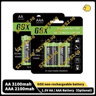 [12-40pcs] GOX 1.5V Alkaline Battery 3100mAh AA Or 2100mAh AAA ,For Clock, Mouse etc.