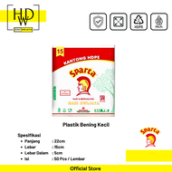 [50pcs] Kantong Plastik Kresek Bening Kecil 15 - Sparta