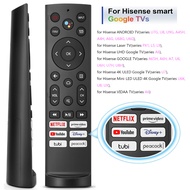 Replacement Remote Control for Hisense Smart Google TV，for Hisense UHD 4K ULED Google TVs (No voice 