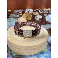 [Queen Yao]|Aurora 23 X Garnet Double Circle Energy Bracelet Crystal Queen's Shining|Aurora 23 X 20