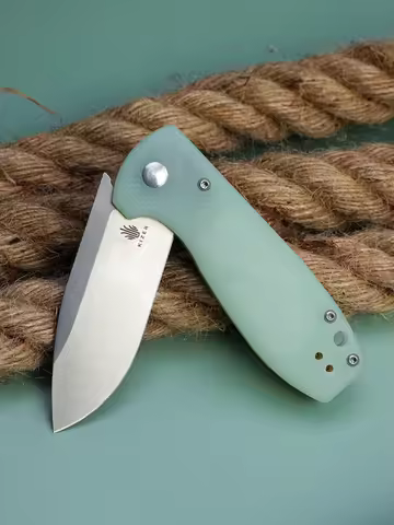 Kizer Folding Knife Amicus L3002A1/L3002A2 Jade/Black G10 Handle 9Cr18MoV Steel Blade EDC Knife