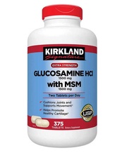 Glucosamine HCL 1500mg & MSM 1500mg Kirkland của Mỹ