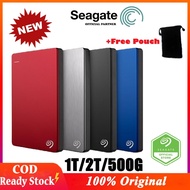 【Gutana】 ∋✽☍ 【In Stock】1T/2T/500G Seagate D7 External Hard Drive Backup Slim Plus USB 3.0 2.5 HD Portable with Storage bag