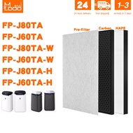 Mennlooo Replacement for sharp air purifier air filter FZ-J80DFE FZ-J80HFE FP-J60TA FP-J80TA FP-J60 