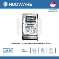ThinkSystem 1.2TB 10K SAS 12Gb Hot Swap 512n HDD 2.5" // 7XB7A00027 // 00YK016
