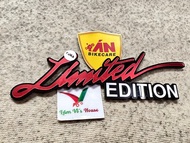 Tem xe logo LIMITED EDITION - 1 cái