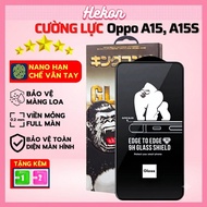 Tempered Oppo A15, A15S hekon full screen tempered glass | Screen protector for OPPO phones
