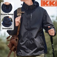 [M-5XL] Men's Jacket/Women's Jacket/Waterproof Jacket/Windproof Jacket/Casual Hooded Jacket With Zip
